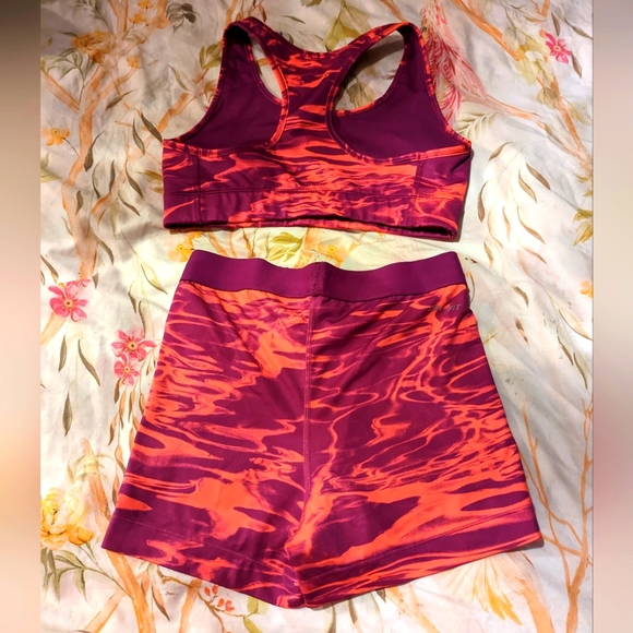 Small Nike Matching Pink and Purple Neon Tie-dyed Track Suit - Picture 2 of 2